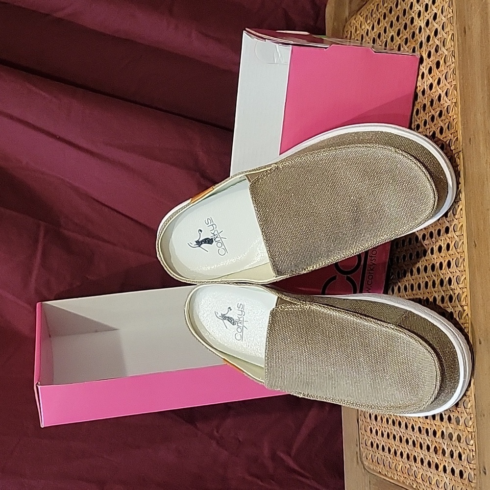 Corkys Canvas Slide In Loafers